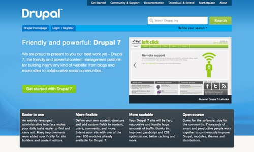 Drupal 7 Screenshot