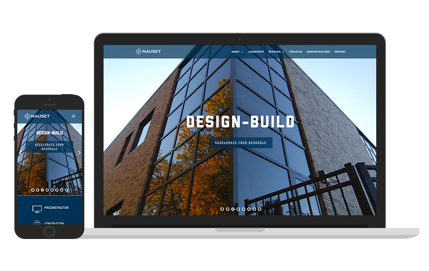 Preview of Nauset Construction's new website